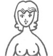 鏡の前で